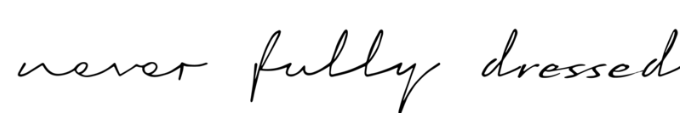 NeverFullyDressed Logo