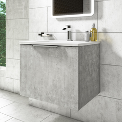 Bild von 600mm Grey Wall Hung Vanity Unit with Basin – Sion