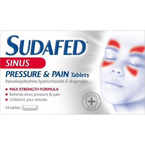 Bild von Sudafed Sinus Pressure & Pain Relief – 24 Tablets
