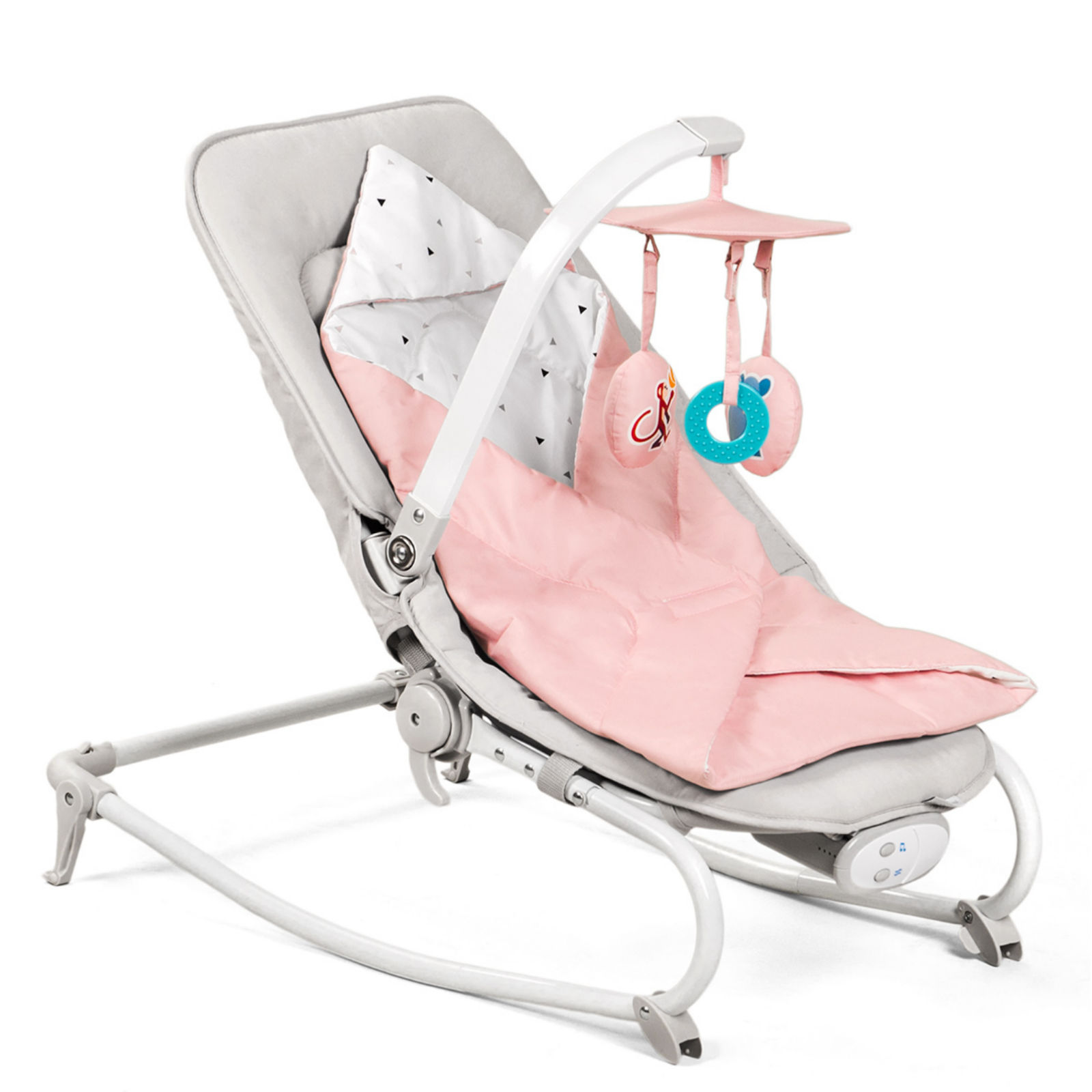 Bild von Kinderkraft Felio 3in1 Reclining Baby Bouncer Rocker Chair – Pink