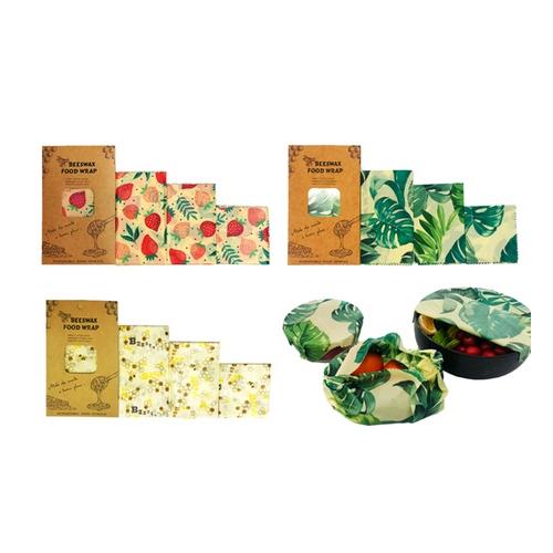Bild von Reusable Cotton Beeswax Food Wraps: Bee