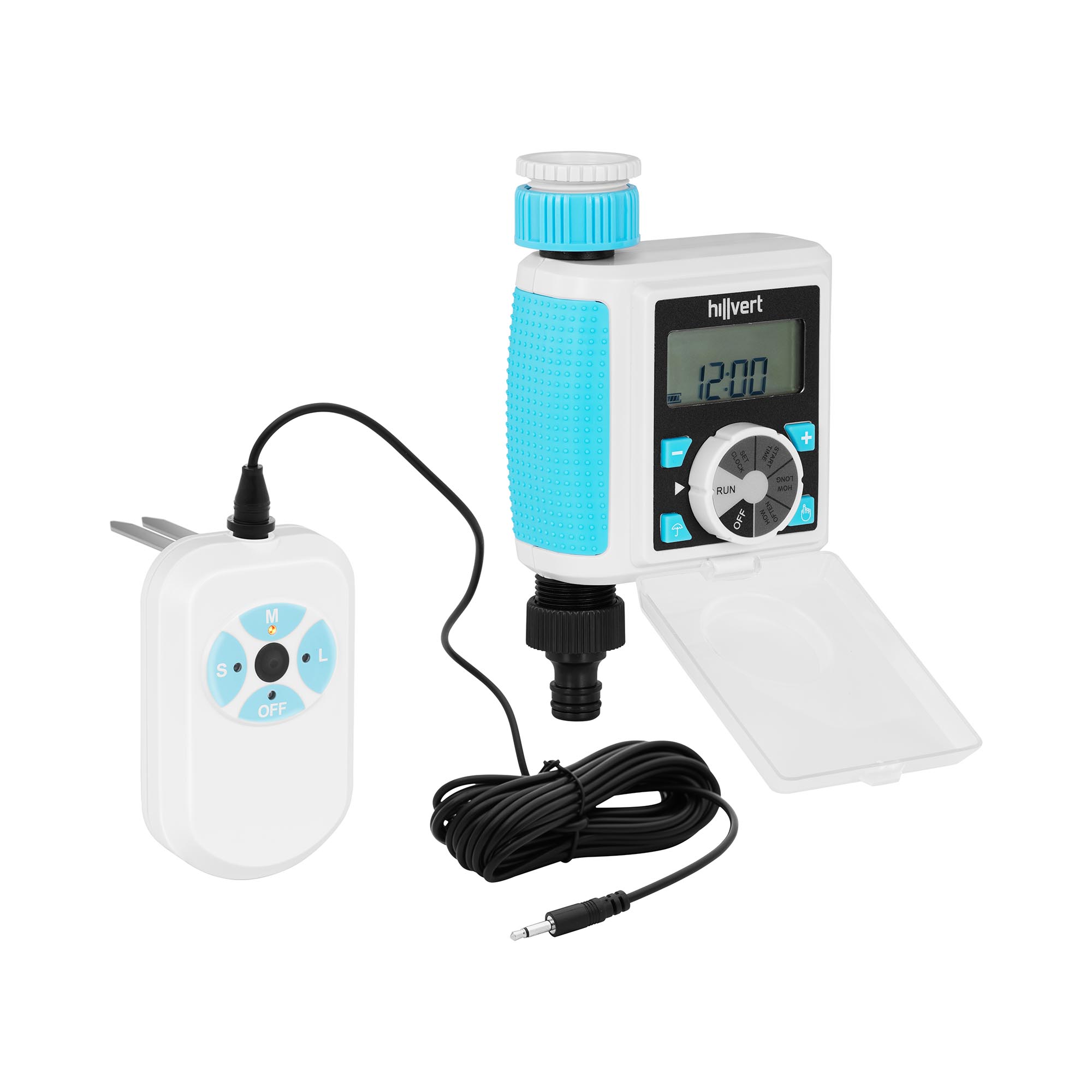 Bild von hillvert Watering Computer – including humidity sensor – duration 5 s – 360 min – frequency up to 7 days HT-IRI-04-SET-3