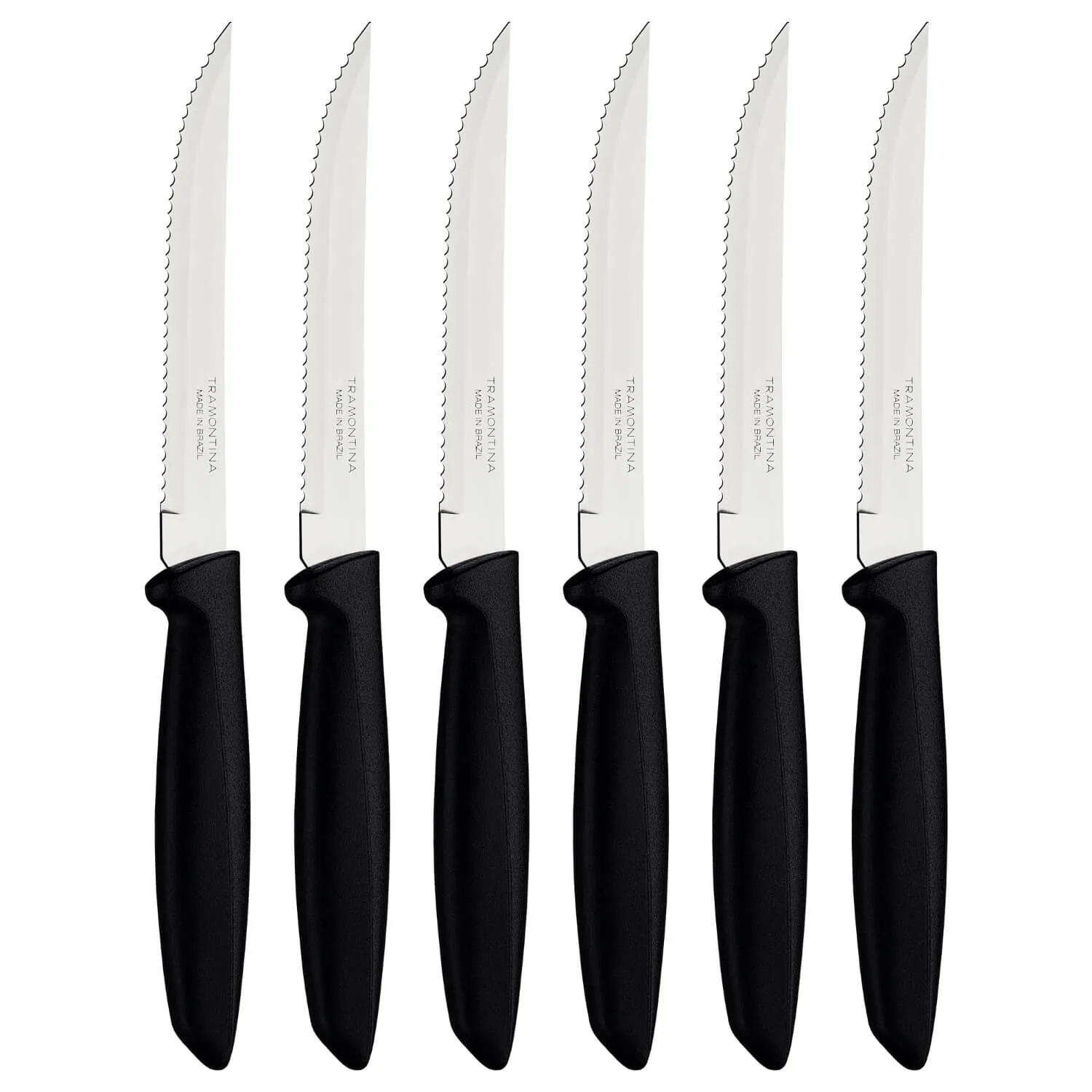 Bild von Tramontina 6 Piece Steak Knife Set – Black
