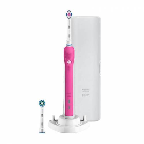Bild von Oral-B – Smart 4 4500 3D White Pink Bluetooth Electric Toothbrush One Size  for Men and Women